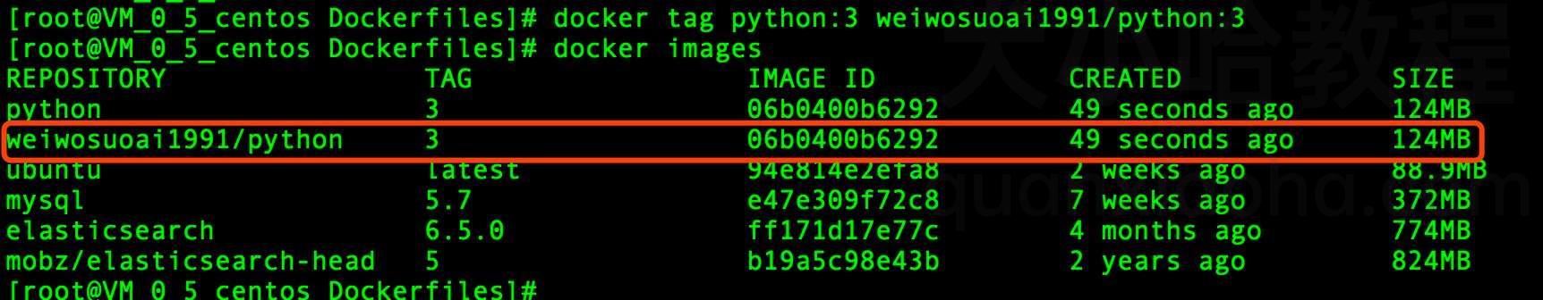 python:3 镜像打标签 python:3 镜像打标签