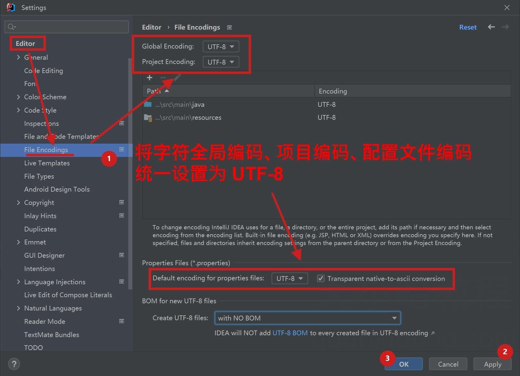 将字符设置为支持中文的 UTF-8 将字符设置为支持中文的 UTF-8