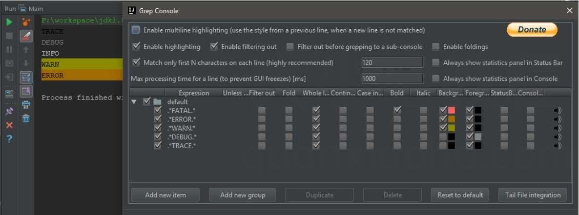 Grep Console 自定义控制台输出格式插件 Grep Console 自定义控制台输出格式插件