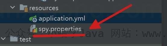 添加 spy.properties 配置文件 添加 spy.properties 配置文件