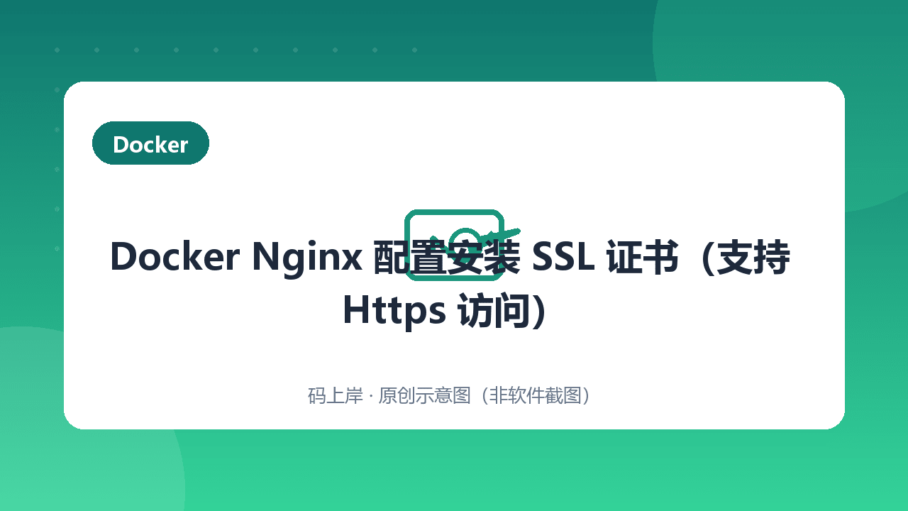 Docker Nginx 配置安装 SSL 证书(支持 Https 访问)