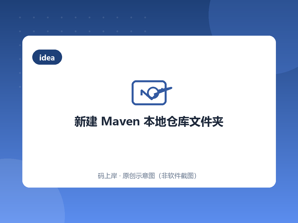 新建 Maven 本地仓库文件夹