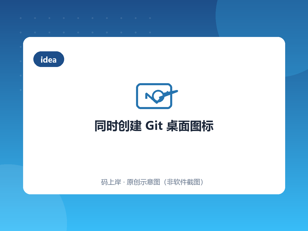 同时创建 Git 桌面图标 同时创建 Git 桌面图标