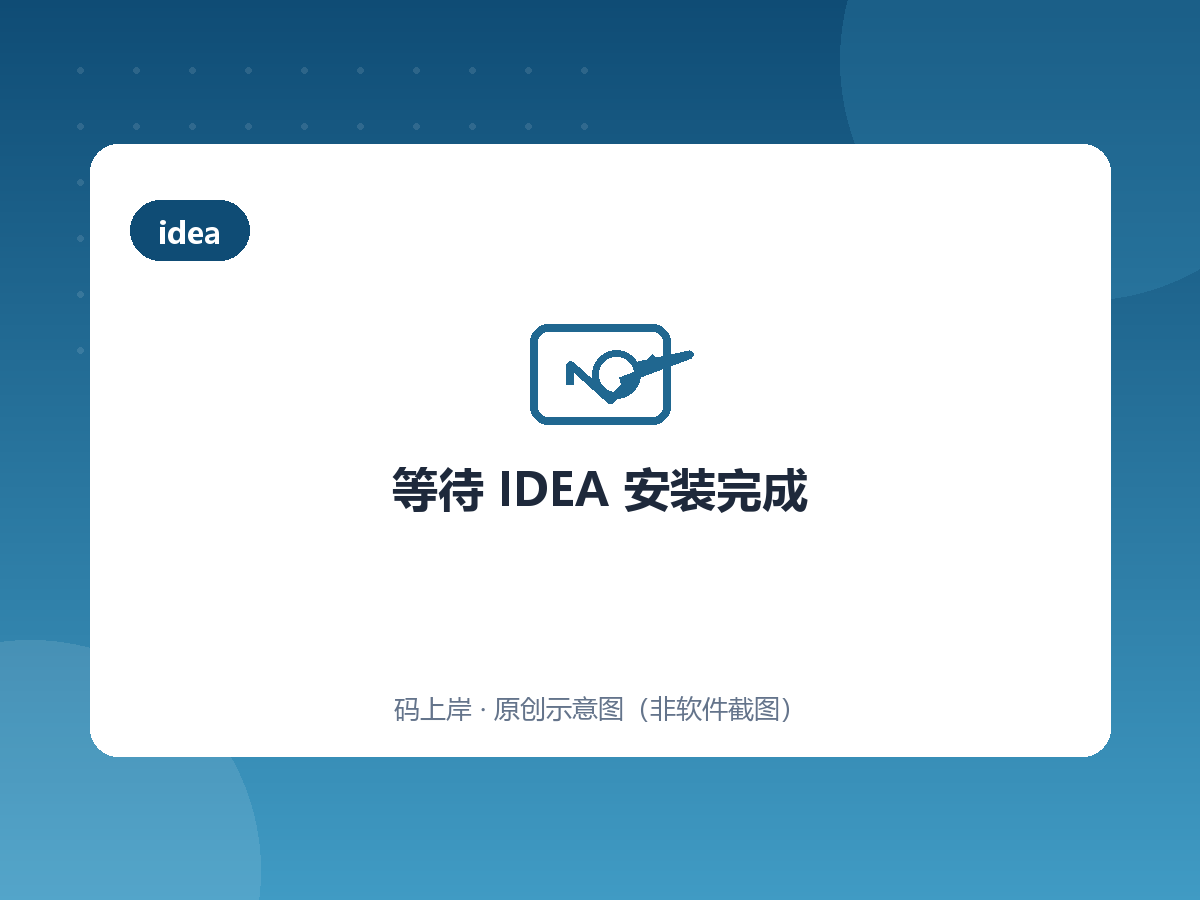 等待 IDEA 安装完成 等待 IDEA 安装完成