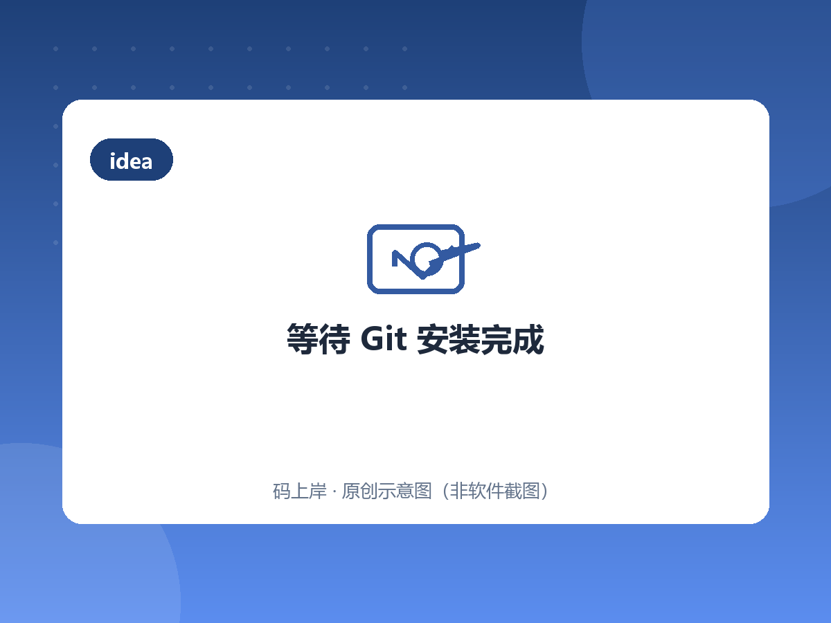 等待 Git 安装完成 等待 Git 安装完成