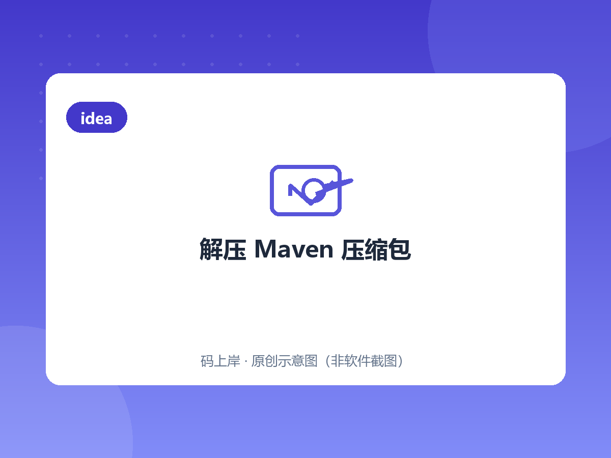 解压 Maven 压缩包